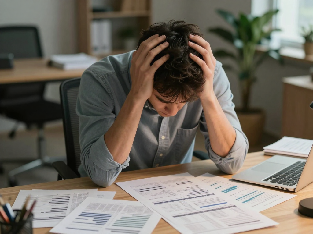 Business owner frustrated with disconnected analytics dashboards